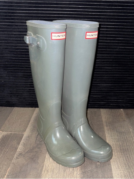 Hunter Shoes - Hunter Original Tall Womens Size 5 Green Outdoor Waterproof Knee High Rain Boots